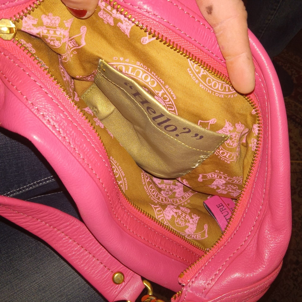 Juicy Couture Hot pink leather purse